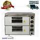 Commercial 3000W Electric Pizza Oven Stone Bakery Baking Cake Bread Roasted