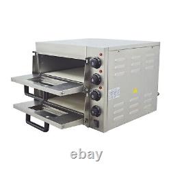 Commercial Bread Making Machine Electric Double layer Convection Pizza Oven 3kW