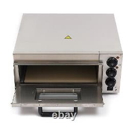Commercial Countertop Pizza Oven Electric Pizza Oven for 12-14 Pizza 1500W 110V