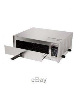 Commercial Digital Electric Pizza Oven Counter Top Snack Bakers Stainless Steel