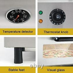 Commercial Electric Pizza Oven Countertop Stainless Steel Pizza Maker with