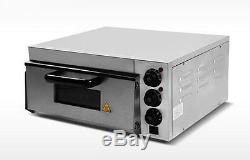 Commercial Electric Pizza Oven With Timer for Making Bread, Cake, Pizza 220V E