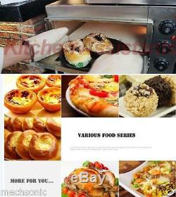 Commercial Electric Pizza Oven With Timer for Making Bread, Cake, Pizza 220V S