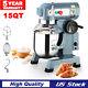 Commercial Food Mixer Dough Food Stand Mixer 15Qt 3-Speed Pizza Bakery 600W 110V