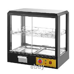 Commercial Food Pizza Pastry Warmer Countertop Display Case Electric Food Warmer
