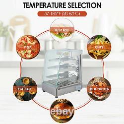 Commercial Food Warmer Court Heat Food Pizza Pie Hamburger Display Cabinet 1.2kw