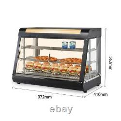 Commercial Food Warmer Display Case Heat Food pizza Display Warmer Cabinet 3Tier