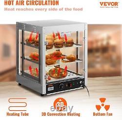 Commercial Food Warmer Display Pizza Warmer 3D Heating Countertop Pastry Warmer