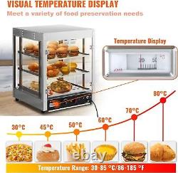 Commercial Food Warmer Display Pizza Warmer 3D Heating Countertop Pastry Warmer