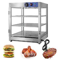 Commercial Food Warmer Pizza Pastry Countertop Display Case 20x20x24 Inch