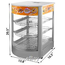 Commercial Food Warmer Pizza Warmer 14-Inch Pastry Warmer with Magnetic Door