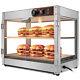 Commercial Food Warmer Pizza Warmer 15-Inch Pastry Warmer with Magnetic Doors