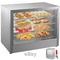Commercial Food Warmer Pizza Warmer 25-Inch Pastry Warmer with Sliding Doors