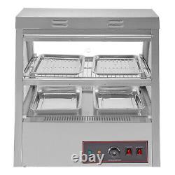 Commercial Food Warmer Pizza Warmer 27-Inch Pastry Warmer with Tilt-Up Doors