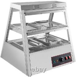 Commercial Food Warmer Pizza Warmer 27-Inch Pastry Warmer with Tilt-Up Doors