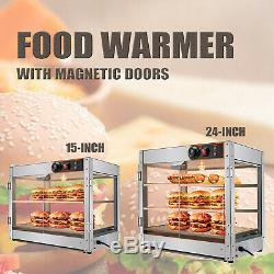 Commercial Food Warmer Pizza Warmer Pastry Warmer with Magnetic Doors