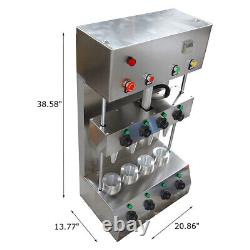 Commercial Handheld Pizza Cone Maker Forming Machine 4Molds Stainless Steel 110V