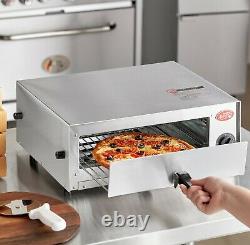 Commercial Kitchen Compact Countertop Pizza Oven Toaster Stainless Steel 120V