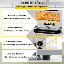 Commercial Pizza Oven Countertop, 14 Single Deck Layer, 110V 1300W Stainless St