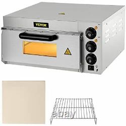Commercial Pizza Oven Countertop, 14 Single Deck Layer, 110V 22 x 18.7 x 10.4
