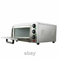 Commercial Pizza Oven Electric Kitchen Countertop Cake Baking Machine Stainless