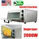 Commercial Single Pizza Oven Electric Countertop Cake Baking Machine 2000W Steel