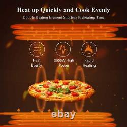 Commercial Use Dual Decks Electric Pizza Ovens Pizza Bread Making Machines 3000W