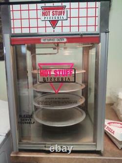 Commercial rotating 4 plate Pizza display warmer
