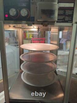 Commercial rotating 4 plate Pizza display warmer