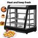 Commerical Glass Food Court Restaurant Heat Food Pizza Display Warmer Cabinet