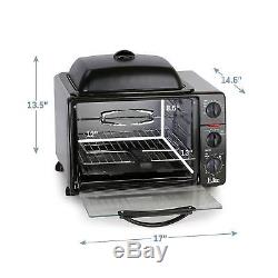 Convection Oven Rotisserie For Countertop Cooking Baking Pizza Chicken Broil
