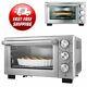 Convection Toaster Oven Countertop Stainless Steel 3 Shelf Large 12 Pizza Cook