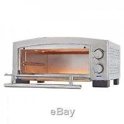 Countertop Commercial Pizza Oven Electric Stainless Steel Baking Food Deck