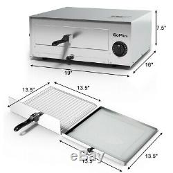 Countertop Electric Pizza Oven Maker Commercial Auto Shut Off Removable Tray