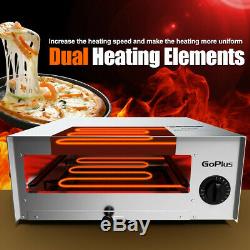 Countertop Electric Pizza Oven Maker Commercial Auto Shut Off Removable Tray