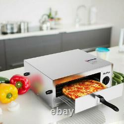 Countertop Electric Pizza Oven Maker Commercial Auto Shut Off Removable Tray 12