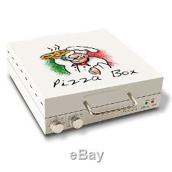 Countertop Oven Portable Box Home Pizza Maker 12 Rotating Cooking Surface White
