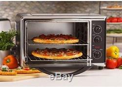 Countertop Pizza Oven Convection Toaster Bake Broiler Rotisserie Kitchen Cooking
