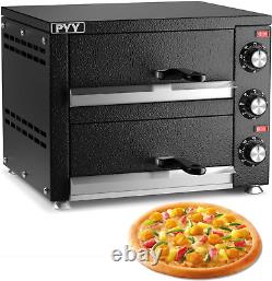 Countertop Pizza Oven Electric Indoor Pizza Oven Commercial Stainless Steel 2-L
