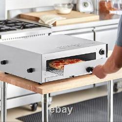 Countertop Pizza Snack Oven Stainless Steel with Adjustable Thermostatic Control