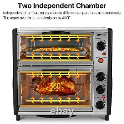 Countertop Toaster Oven Electric Roaster Cooker Machine Rotisserie Chicken Pizza