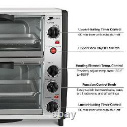 Countertop Toaster Oven Electric Roaster Cooker Machine Rotisserie Chicken Pizza