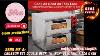 Crosson Etl Listed Commercial Double Deck 16 Inch Countertop Electric Pizza Oven With Pizza Stone