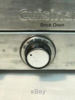 Cuisinart Brick Oven Classic BRK-100 Pizza Stone Insert Countertop Stainless
