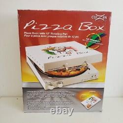 Cuizen Pizza Box Countertop Pizza Oven w 12 Rotating Pan PIZ-4012 New Open Box