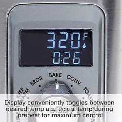 Digital display Countertop Pizza Toaster Oven Convection Large, Stainless Steel