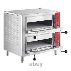 Double Deck Countertop Pizza / Bakery Oven with Two 18 Chambers 3200W, 240V