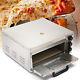Electric 2000W Pizza Oven Single Deck Stainless Steel Ceramic Stone Fire Stone