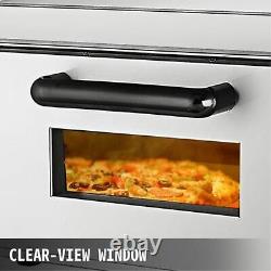 Electric 2000w Pizza Oven Single Deck Restaurant Countertop Commercial Popular