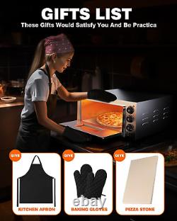 Electric Pizza Oven Countertop Indoor Pizza Ovens Pizza Cooker 1800W Commercial